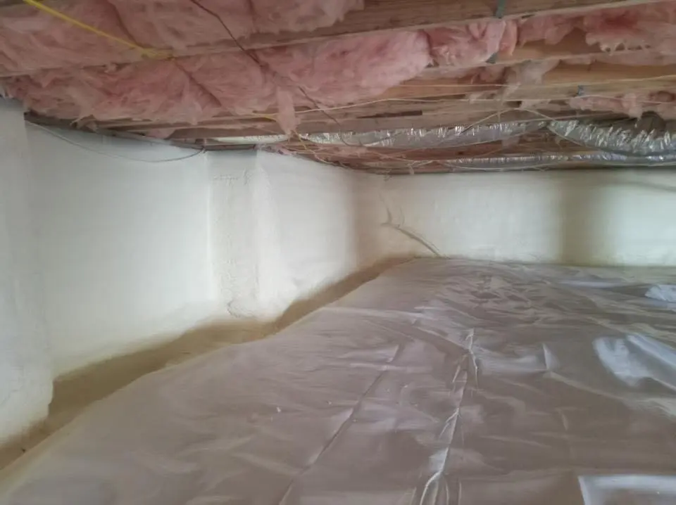 Crawl space encapsulation with closed-cell spray foam for Roof Maintenance in Springettsbury